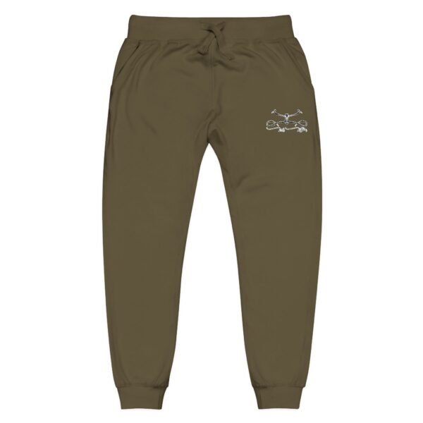 Embroidered Floral Joggers — Coral Fleece Sweatpants - Image 5