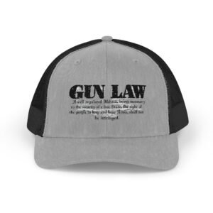 Gun Law Embroidered Rodeo Rope Snapback Trucker Cap - Image 21
