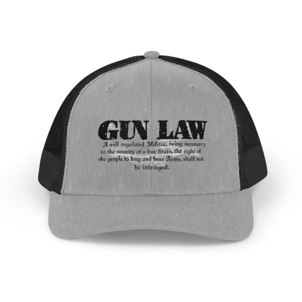 Gun Law Embroidered Rodeo Rope Snapback Trucker Cap - Image 21