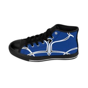 Blue Men's High-top Sneakers - Image 4