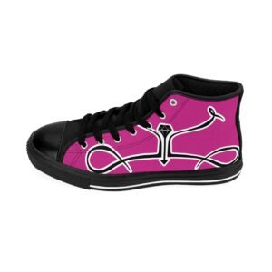 Pink Men's High-top Sneakers - Image 4