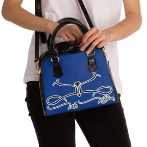 Shoulder Handbag with Artistic Design - Image 3