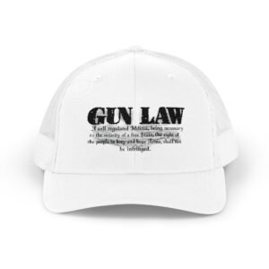 Gun Law Embroidered Rodeo Rope Snapback Trucker Cap - Image 1