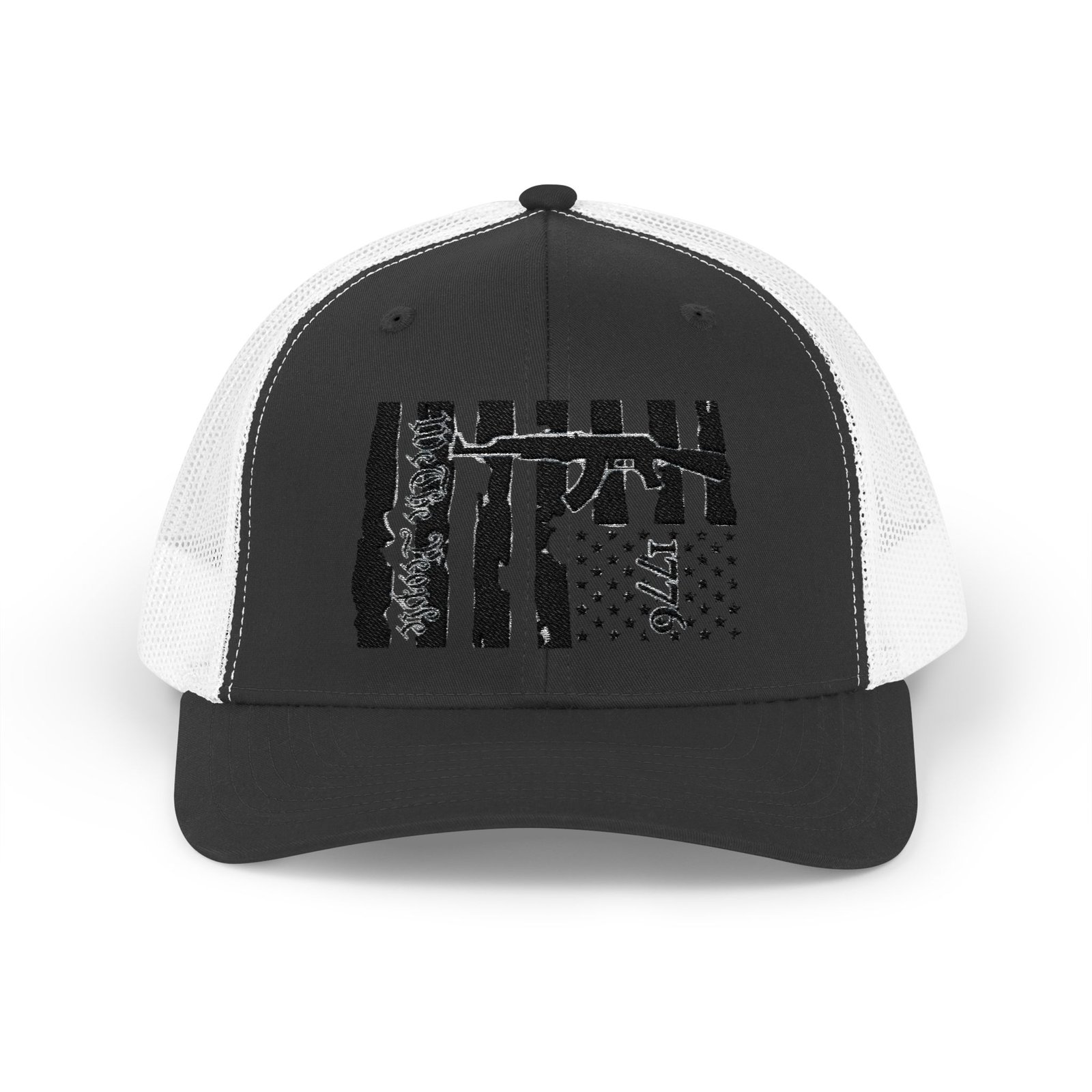 1776 Embroidered Rodeo Rope Snapback Trucker Cap - Image 17