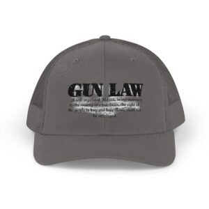 Gun Law Embroidered Rodeo Rope Snapback Trucker Cap - Image 9