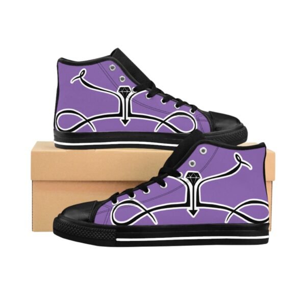 Light Purple Women's High-top Sneakers - Image 2