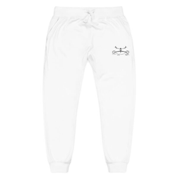 Embroidered Floral Joggers — Coral Fleece Sweatpants - Image 9