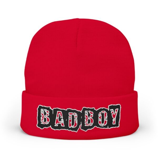 Embroidered "BAD BOY" Knit Beanie – Street Style Winter Hat - Image 20