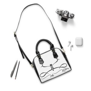 Shoulder Handbag with Artistic Design - Image 4