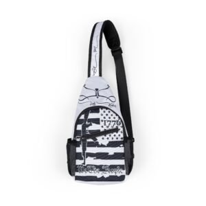 We the People Nautical Anchor Chest Sling Bag — Vintage Maritime Crossbones Design - Image 1