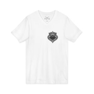 Heart Sleeve V-Neck Tee - Image 7