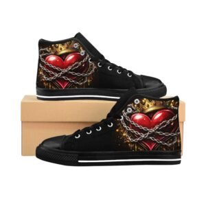 Royal Heart Women's High-top Sneakers - Image 1