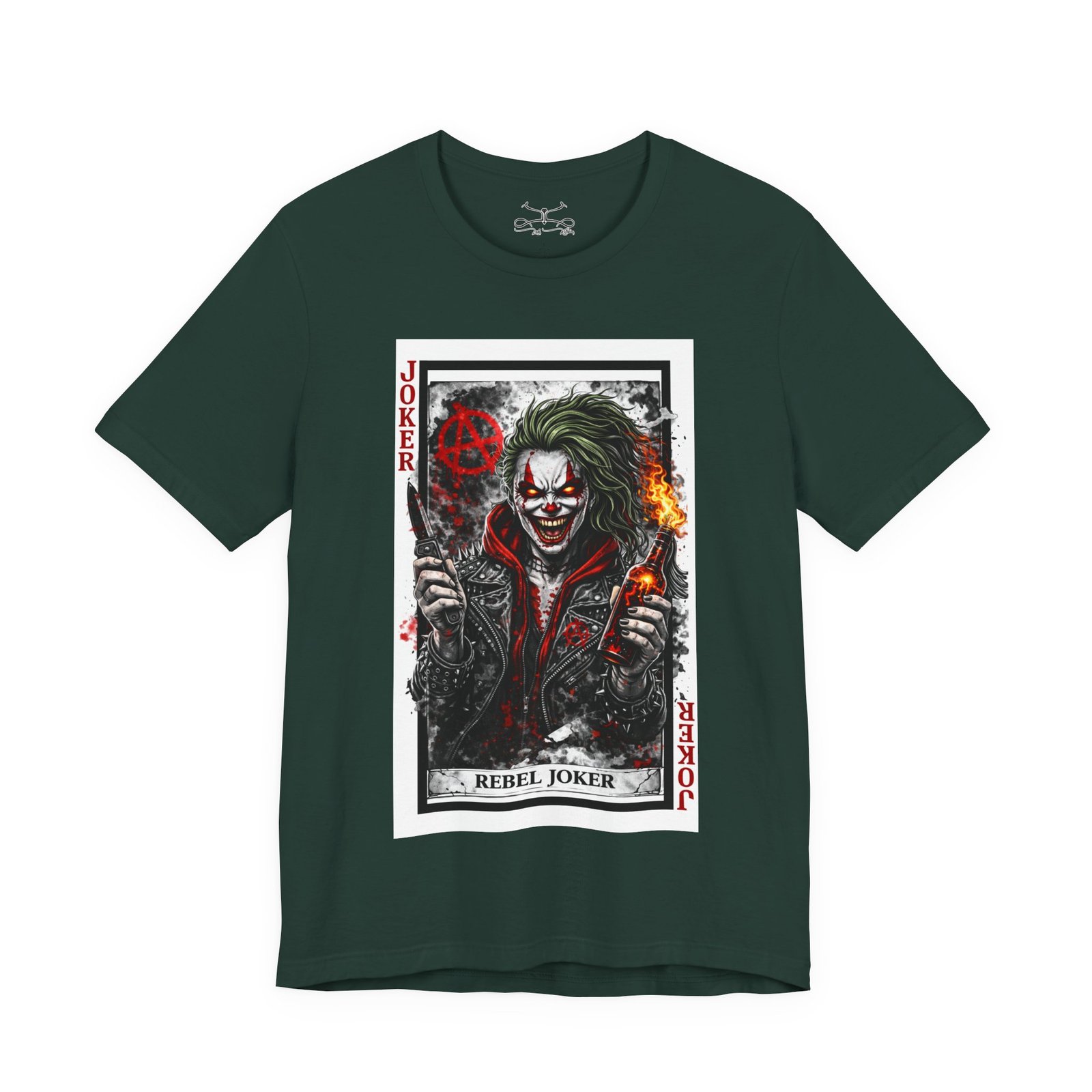 His Rebel Joker Cotton Crew Tee - Image 45