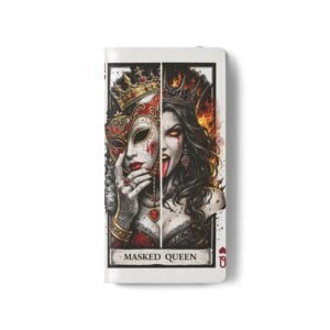 Masked Queen – Deck of Hearts Flip Wallet Phone Case | LordzKreationz - Image 23