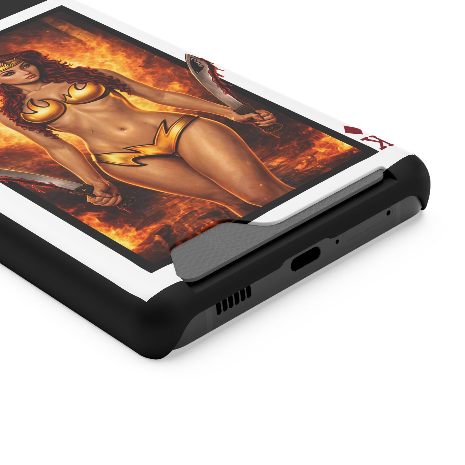 Let’s Play – Deck of Diamonds Slim Card Holder Phone Case | LordzKreationz - Image 94