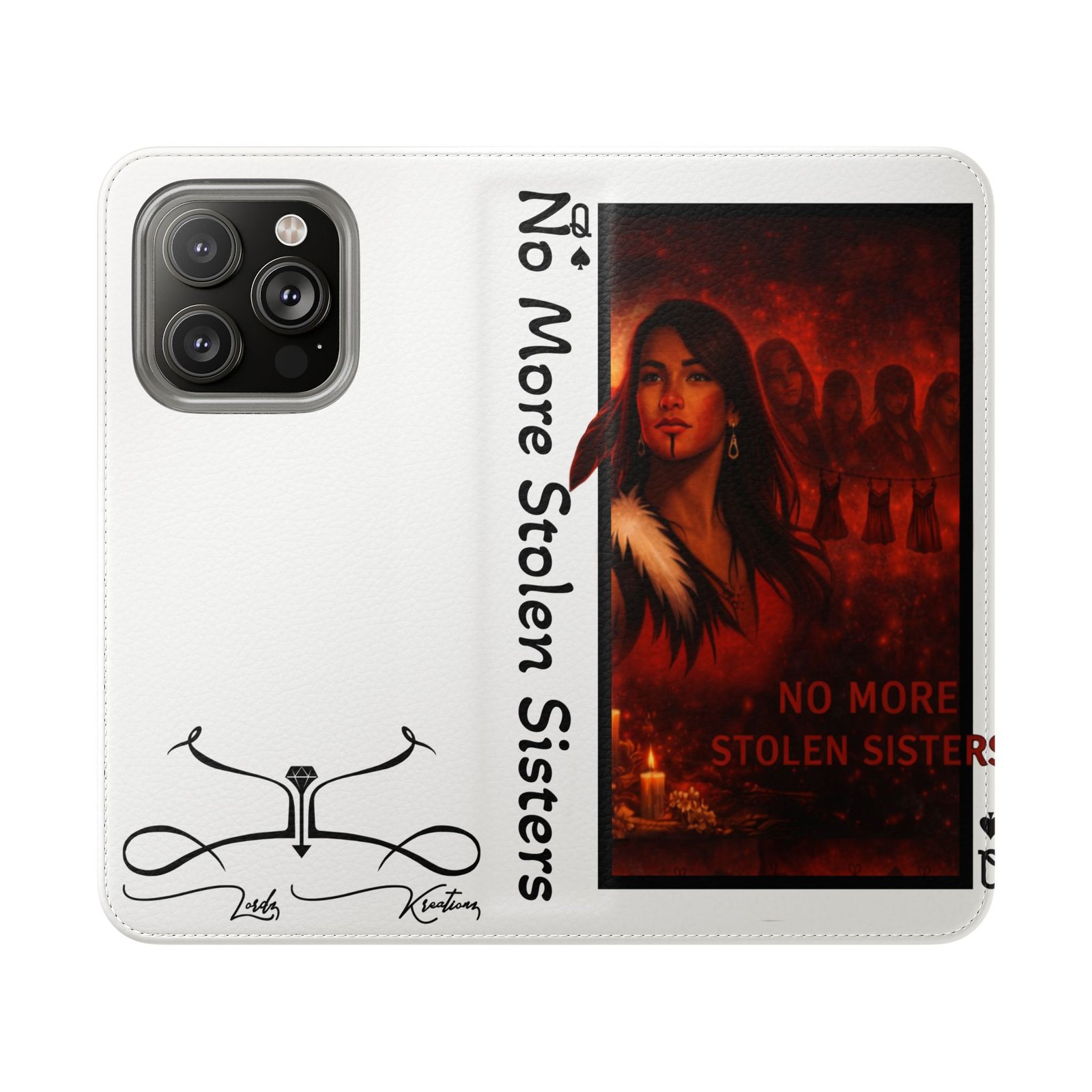 No More Stolen Sisters – Awareness Flip Wallet Phone Case | LordzKreationz - Image 61