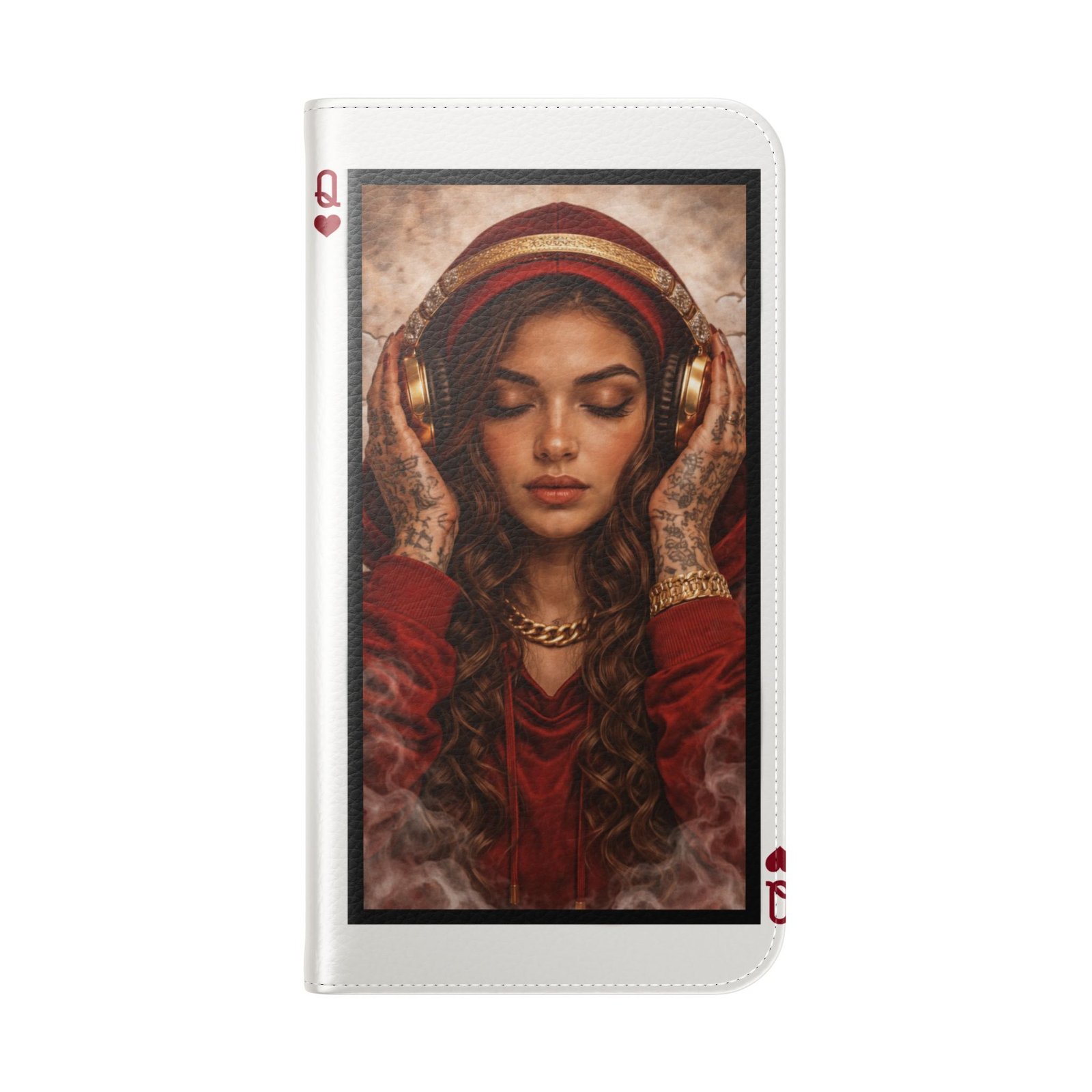 Hear No Evil – LordzKreationz Deck of Cards Flip Wallet Phone Case - Image 68