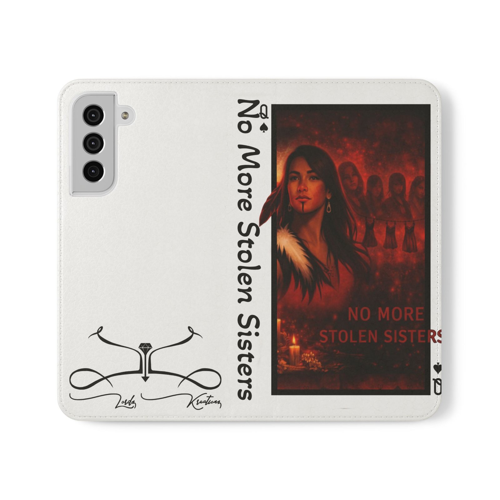 No More Stolen Sisters – Awareness Flip Wallet Phone Case | LordzKreationz - Image 5