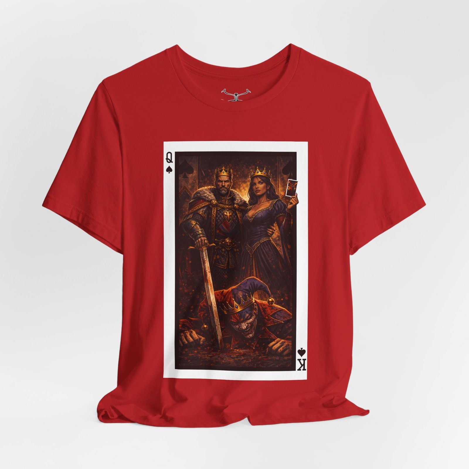Man Down – King & Queen of Spades T-Shirt - Image 48