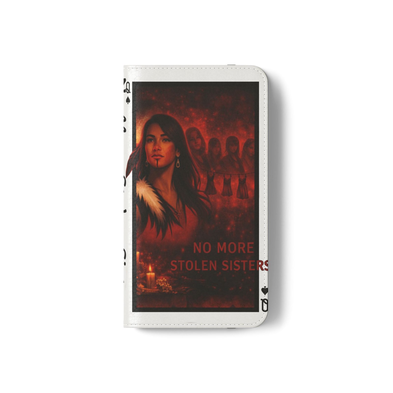 No More Stolen Sisters – Awareness Flip Wallet Phone Case | LordzKreationz - Image 3