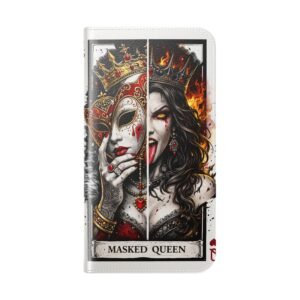 Masked Queen – Deck of Hearts Flip Wallet Phone Case | LordzKreationz - Image 52