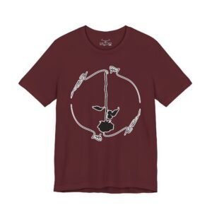 Black Rose Unisex Jersey Short Sleeve Tee - Image 49