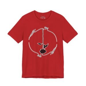 Black Rose Unisex Jersey Short Sleeve Tee - Image 53