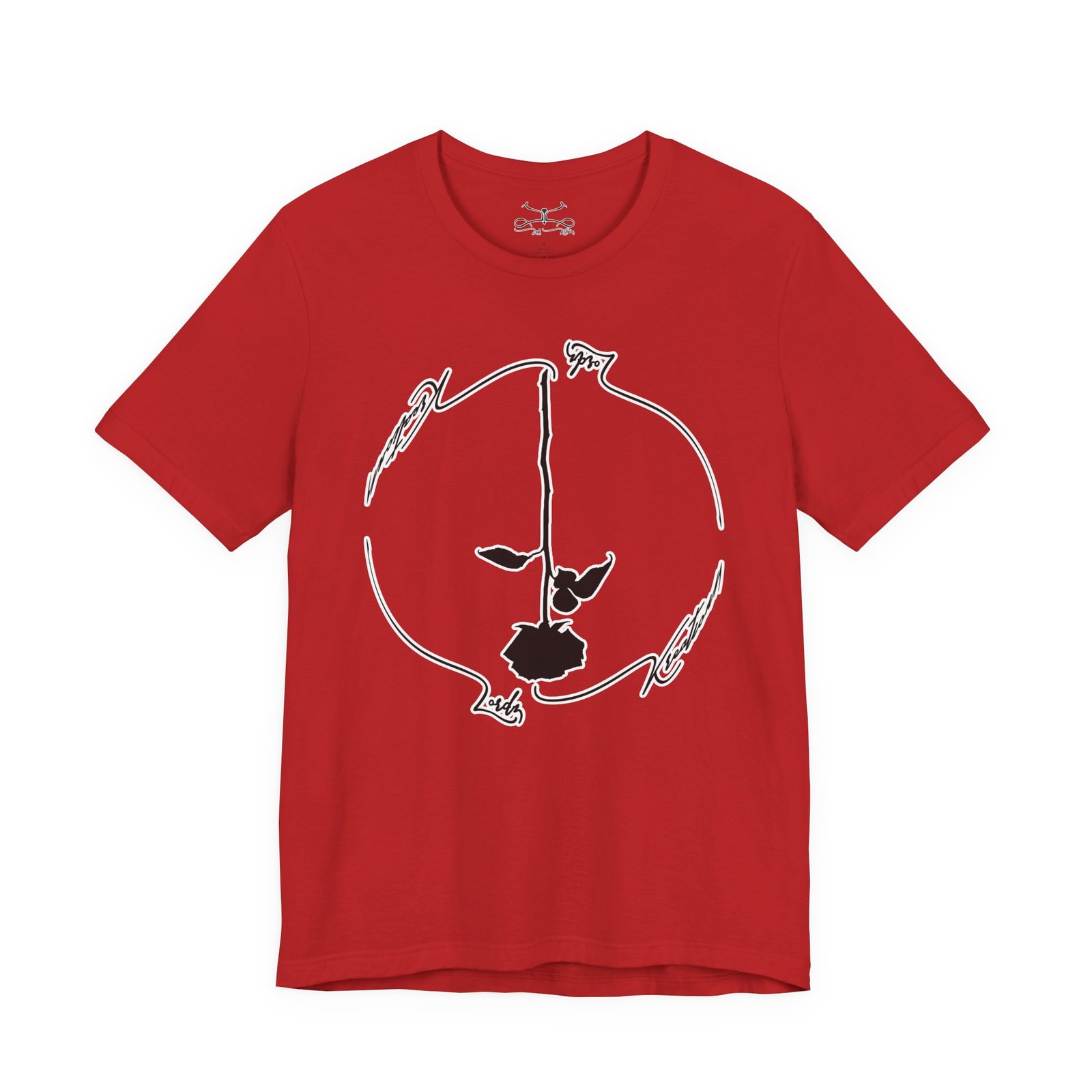 Black Rose Unisex Jersey Short Sleeve Tee - Image 53