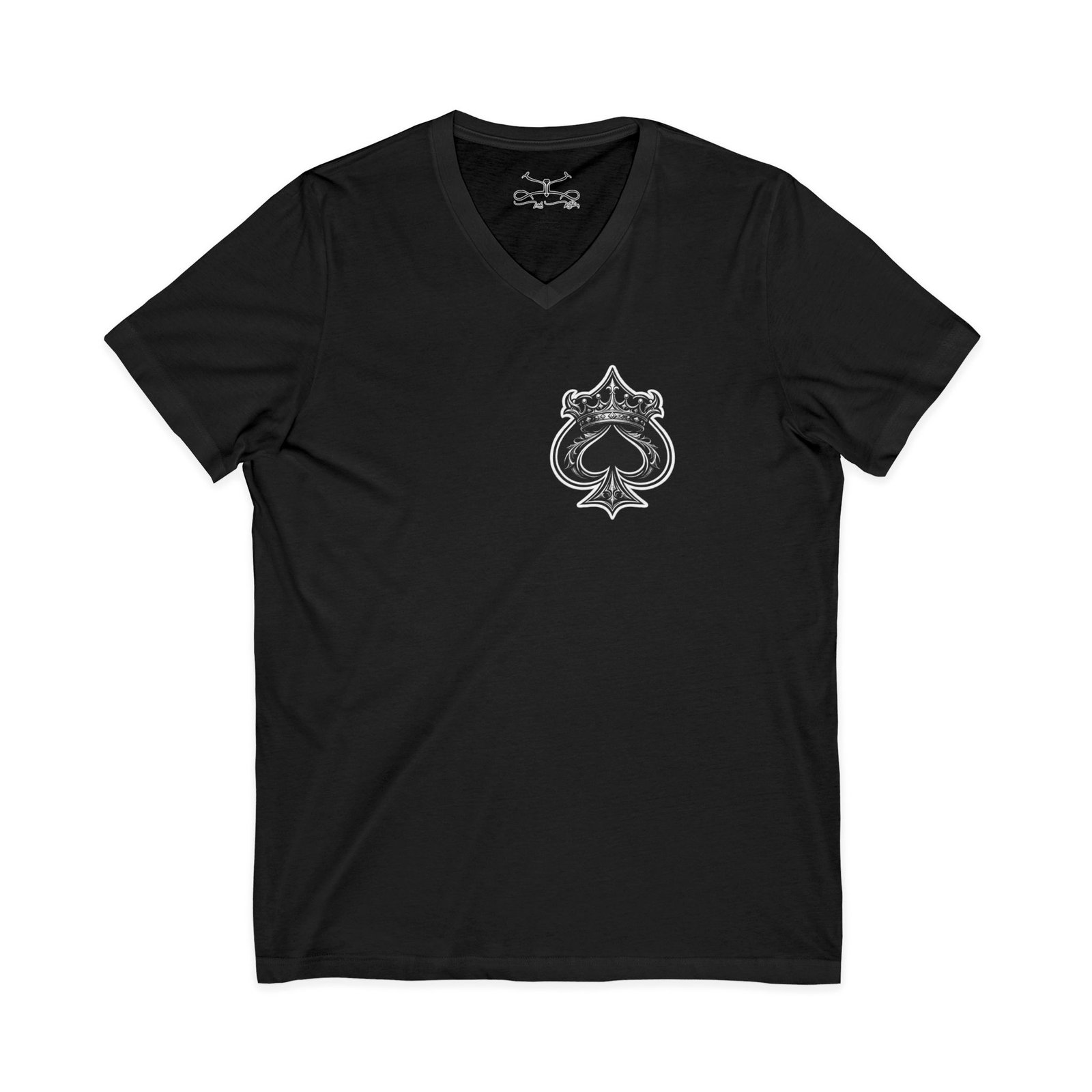 Spades Sleeve V-Neck Tee - Image 1
