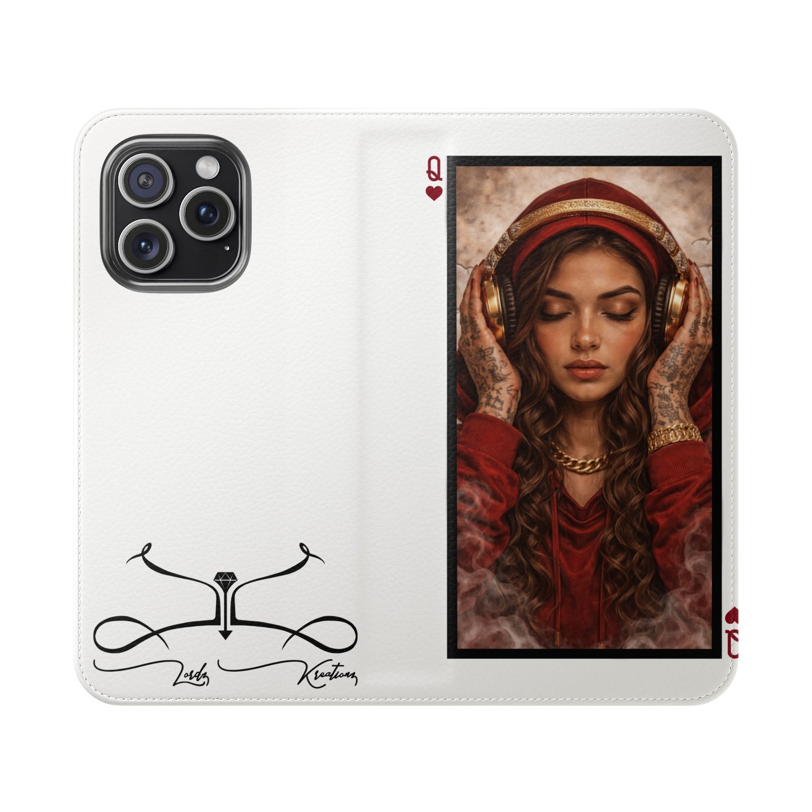 Hear No Evil – LordzKreationz Deck of Cards Flip Wallet Phone Case - Image 53