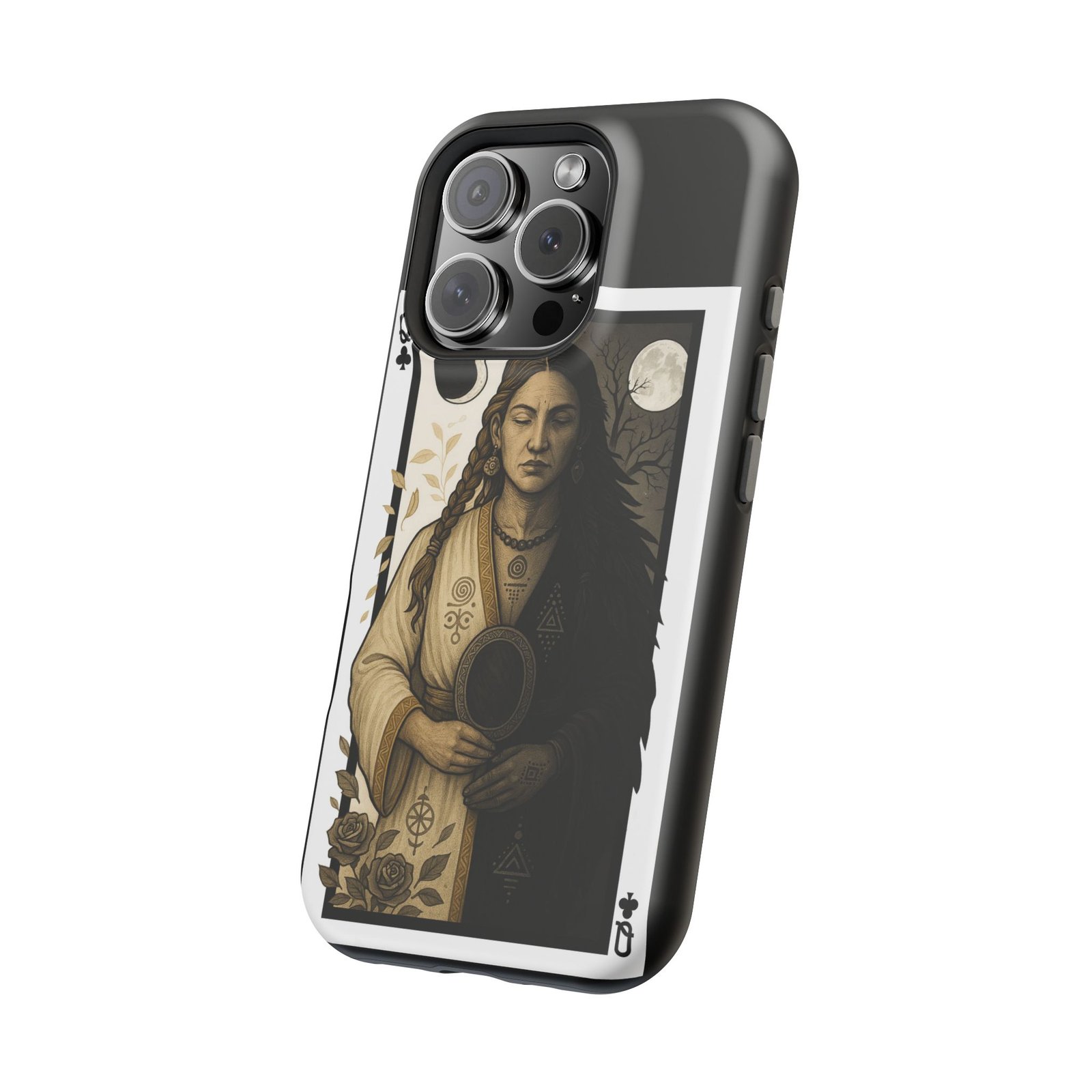 Libra – Deck of Clubs – MagSafe® Protective Phone Case - Image 49