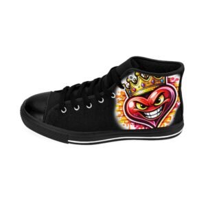 Crowned Chaos (Heart) Women's High-top Sneakers - Image 4