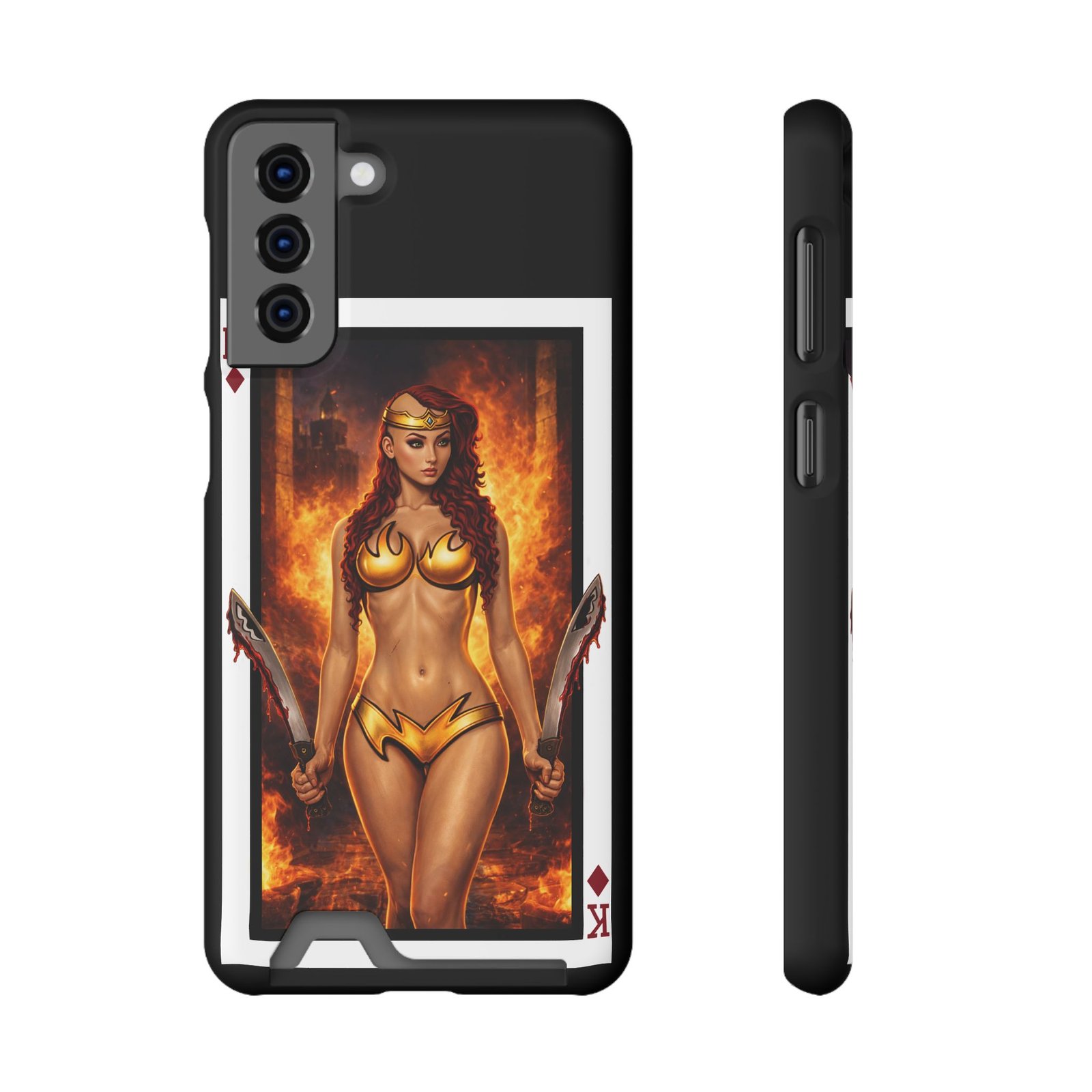 Let’s Play – Deck of Diamonds Slim Card Holder Phone Case | LordzKreationz - Image 37