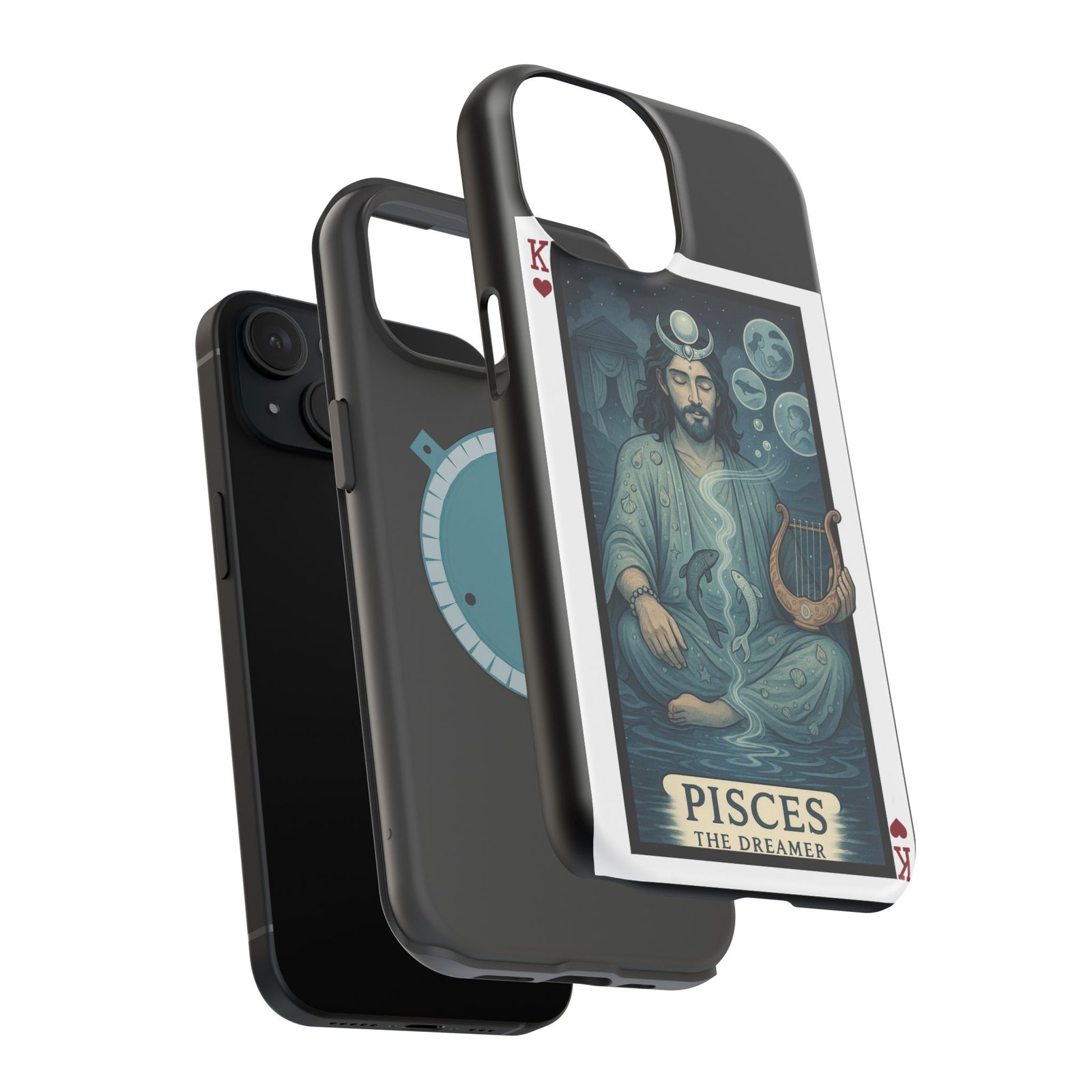 Pisces – Deck of Hearts – MagSafe® Protective Phone Case - Image 11