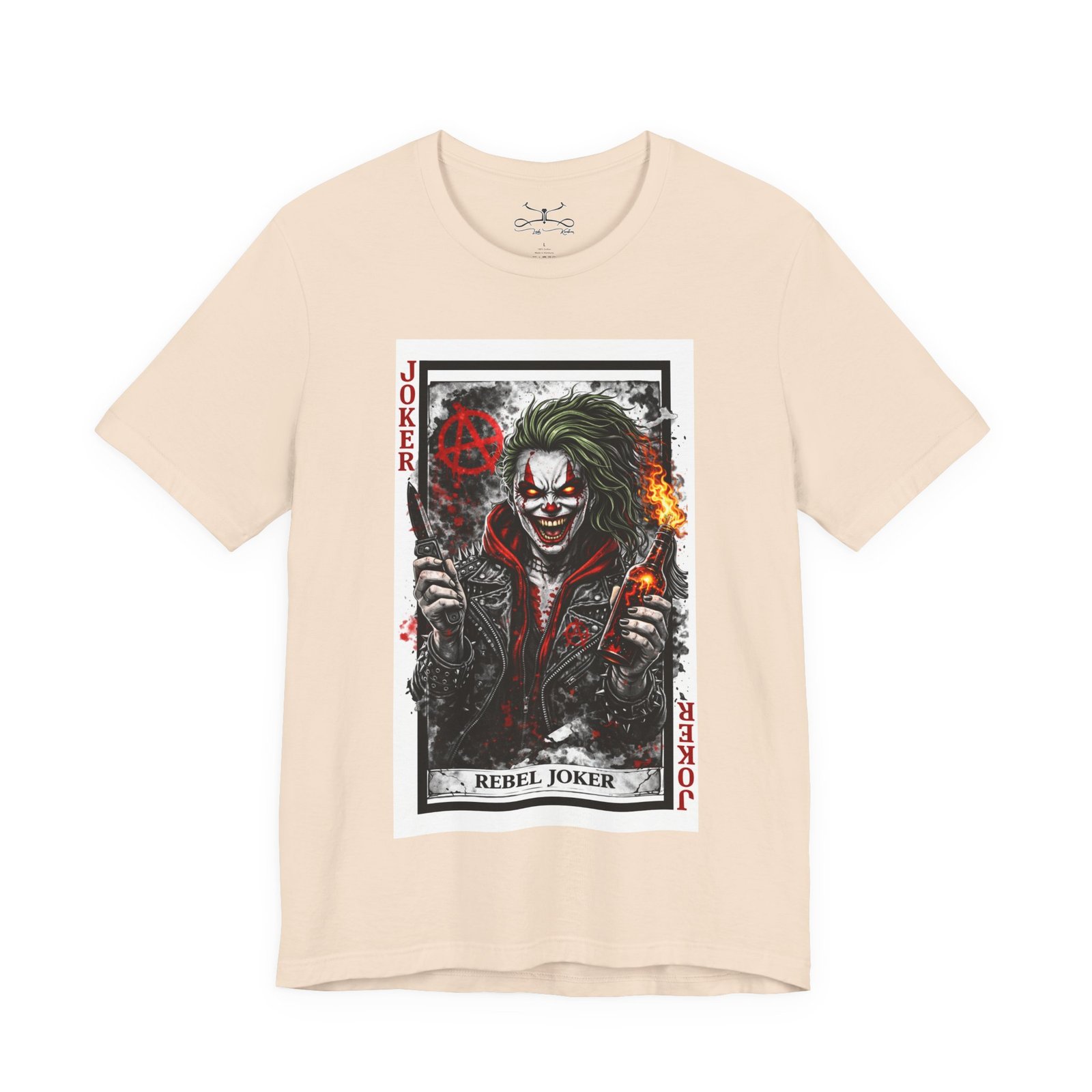 His Rebel Joker Cotton Crew Tee - Image 41