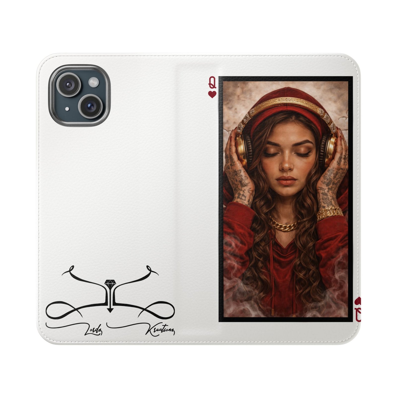 Hear No Evil – LordzKreationz Deck of Cards Flip Wallet Phone Case - Image 49