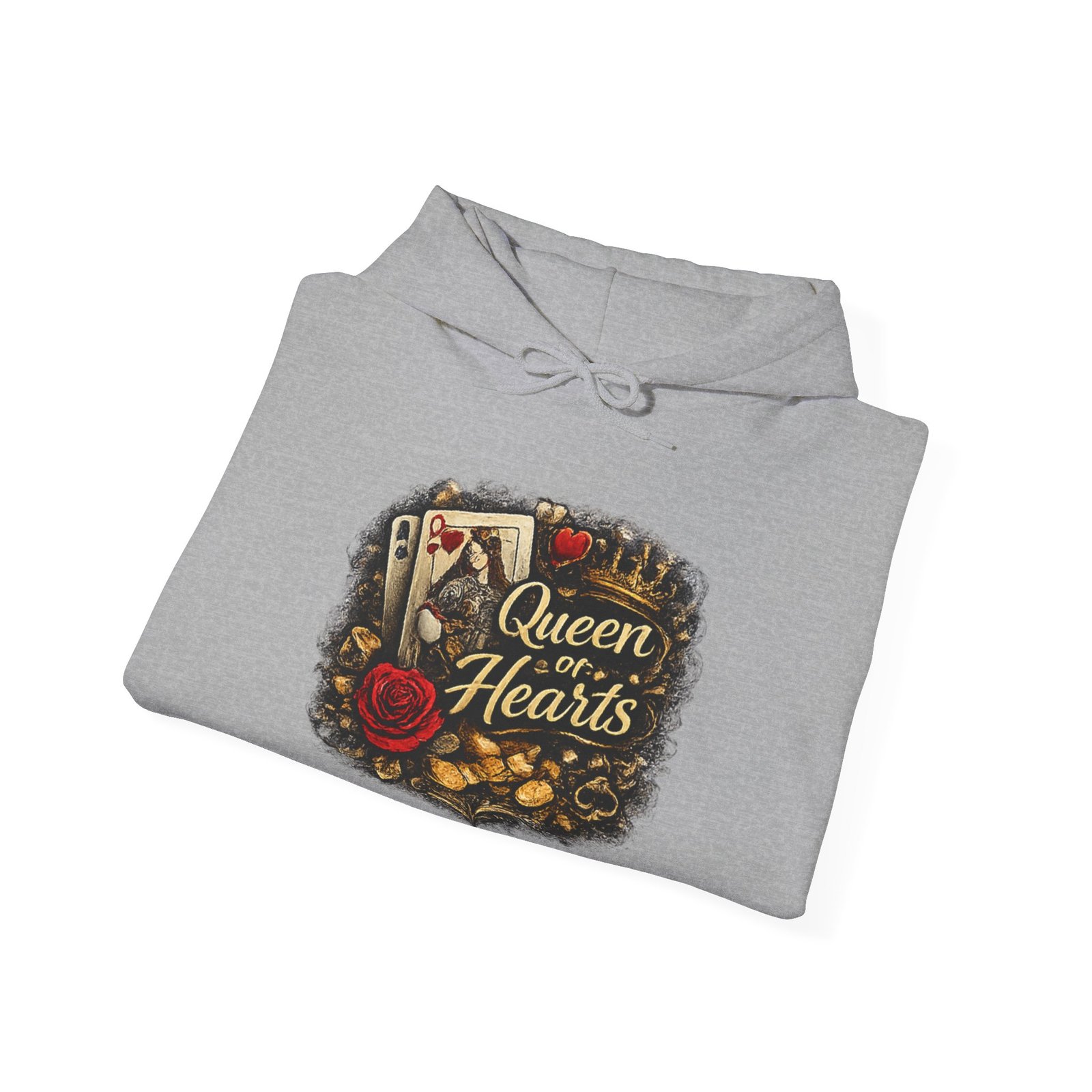 Queen of Hearts Unisex Heavy Blend™ Hooded Sweatshirt - Image 16