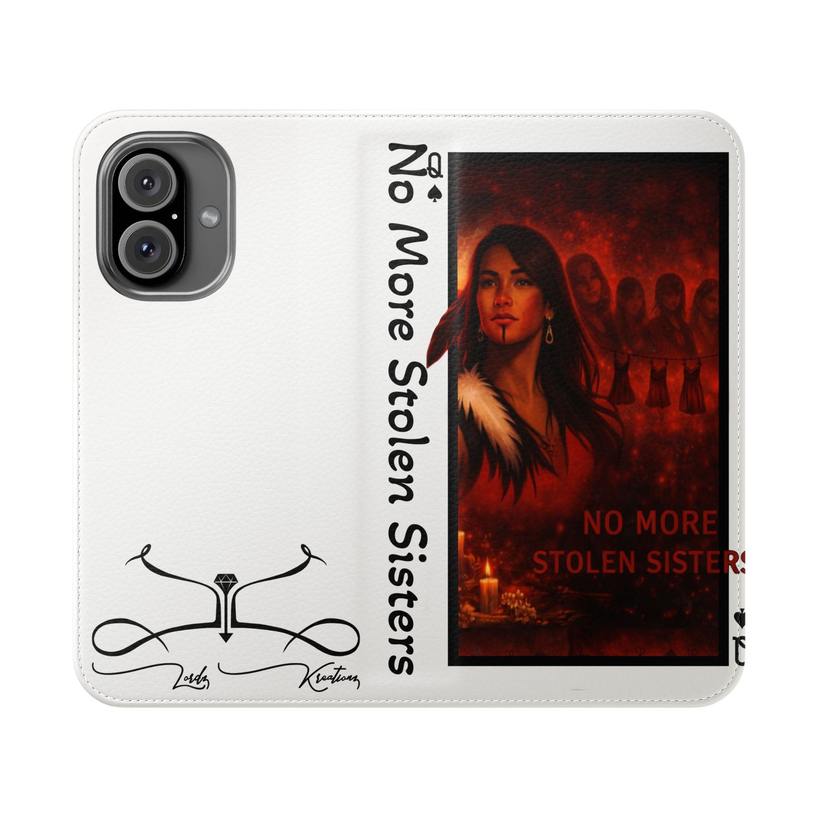 No More Stolen Sisters – Awareness Flip Wallet Phone Case | LordzKreationz - Image 25