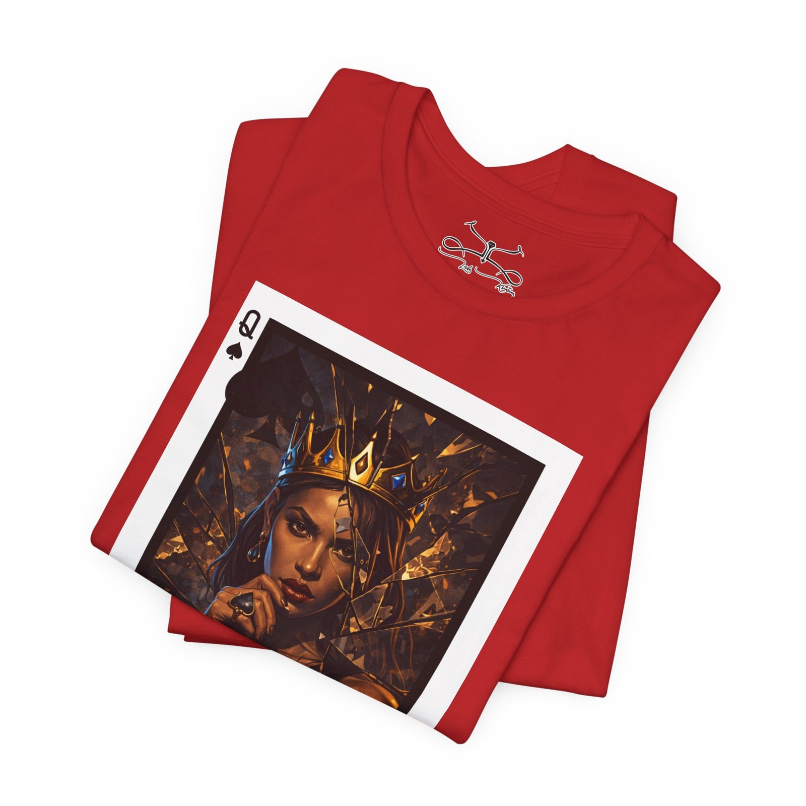Broken Spade – Deck of Cards Graphic T-Shirt - Image 47