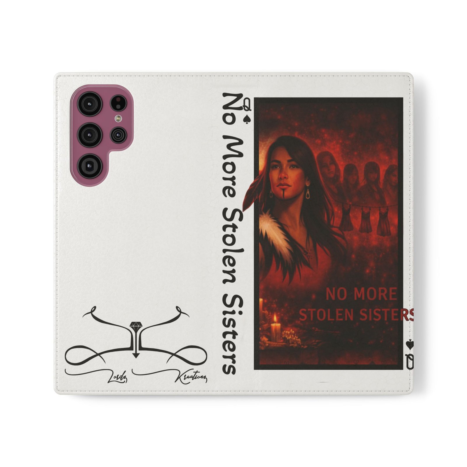 No More Stolen Sisters – Awareness Flip Wallet Phone Case | LordzKreationz - Image 9