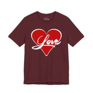 Amor Unisex Jersey Short Sleeve Tee - Image 45
