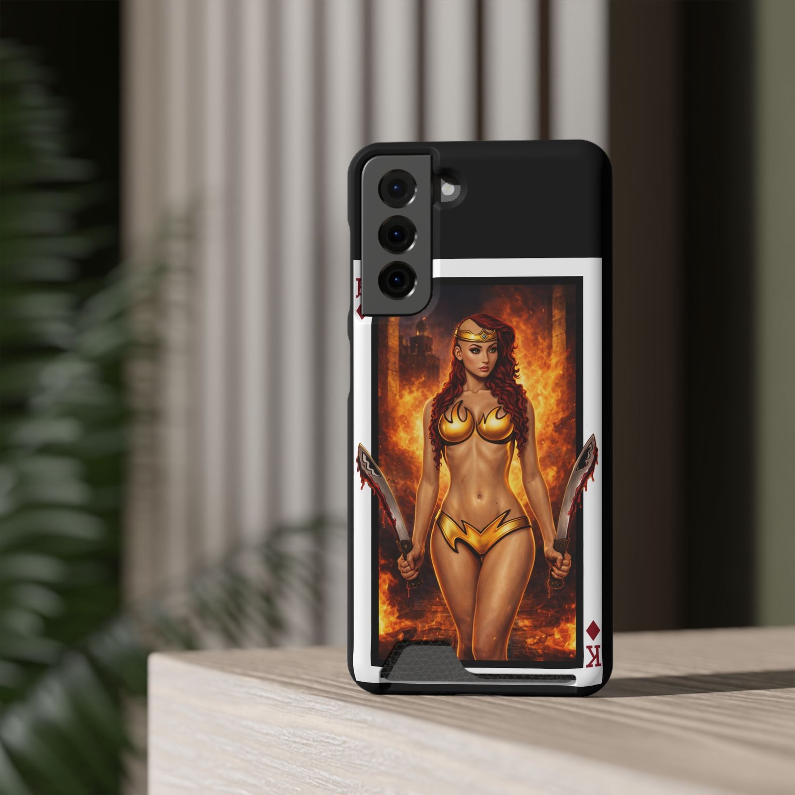 Let’s Play – Deck of Diamonds Slim Card Holder Phone Case | LordzKreationz - Image 32