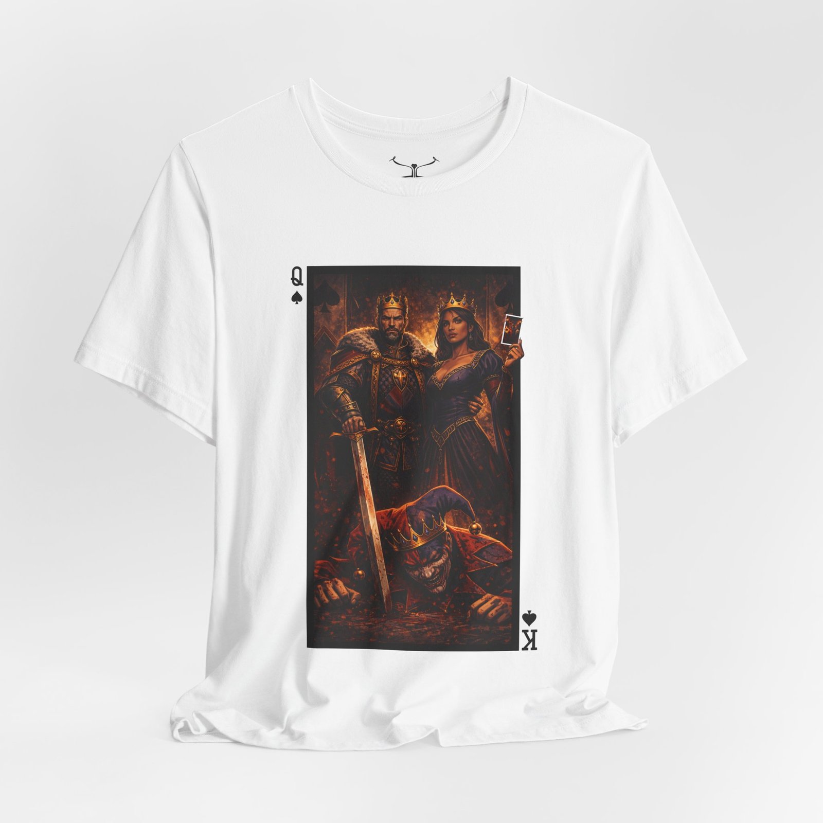 Man Down – King & Queen of Spades T-Shirt - Image 8