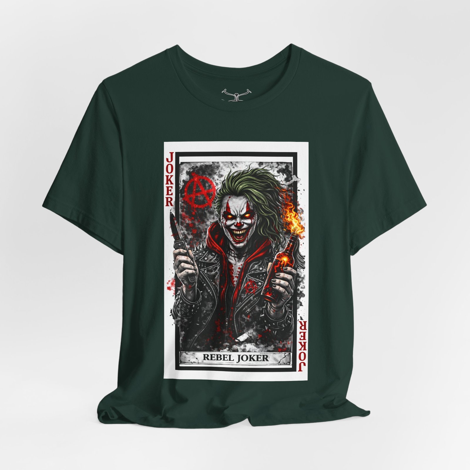 His Rebel Joker Cotton Crew Tee - Image 48