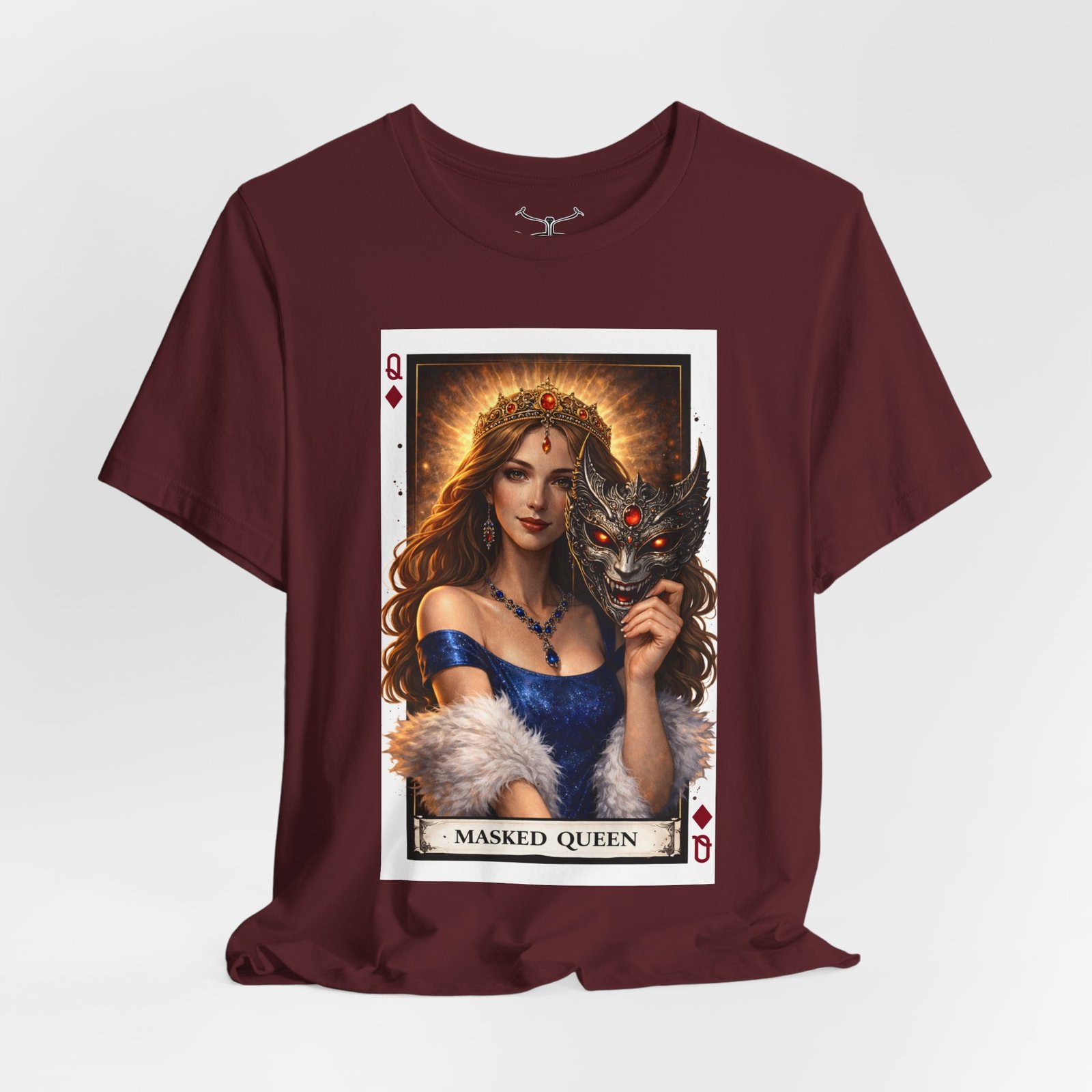 Masked Queen Cotton Crew Tee - Image 44