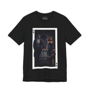 Good-Bye – Deck of Cards King and Queen of Spades Graphic T-Shirt - Image 2