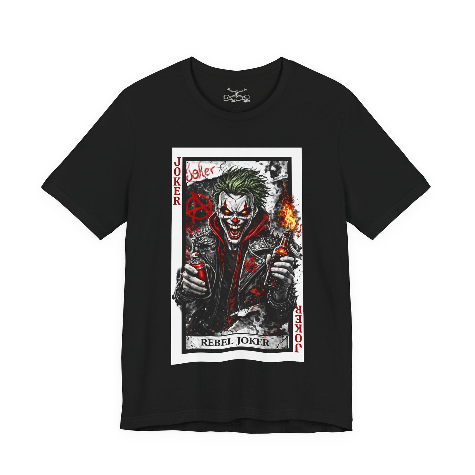 Rebel Joker Cotton Crew Tee - Image 2