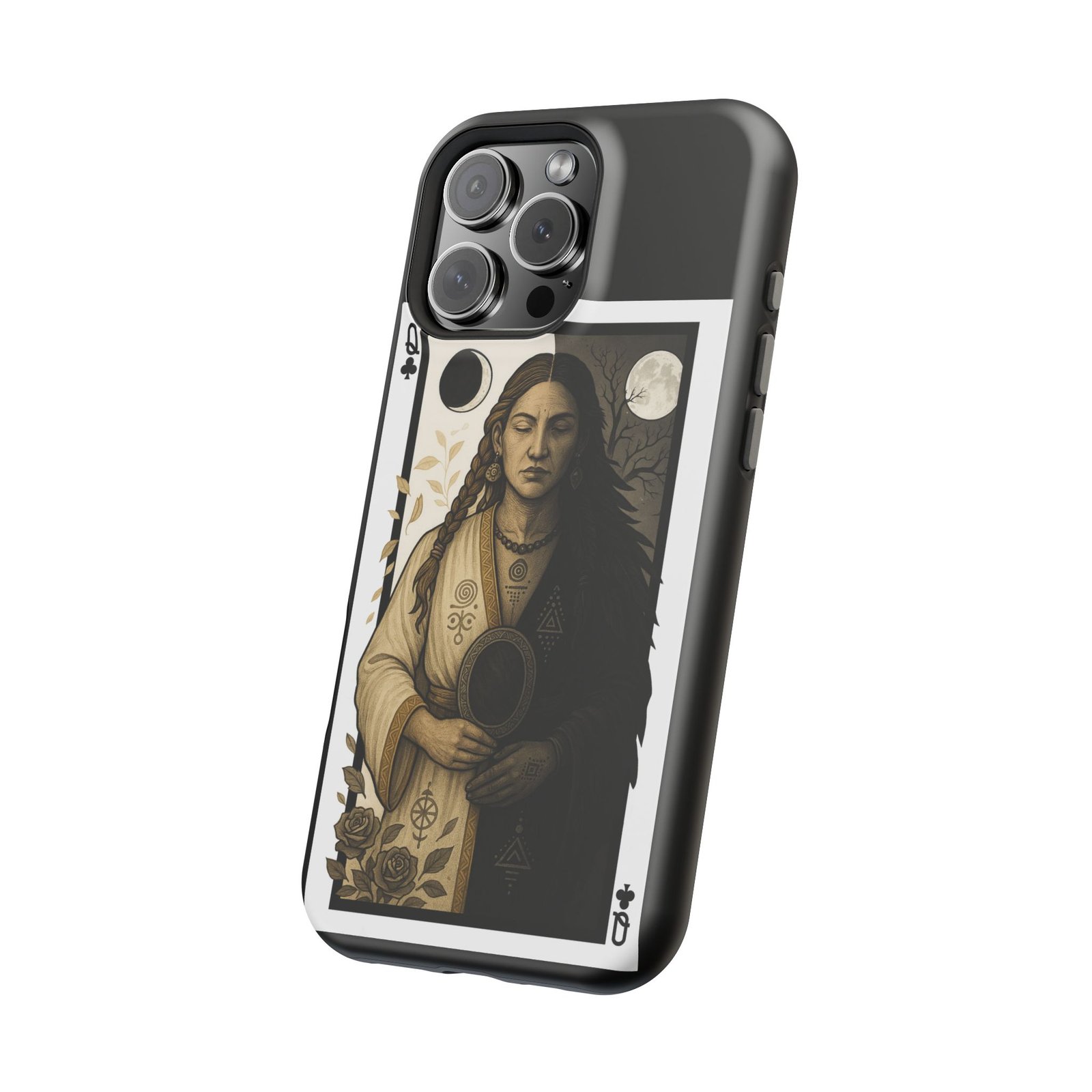 Libra – Deck of Clubs – MagSafe® Protective Phone Case - Image 57