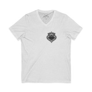 Heart Sleeve V-Neck Tee - Image 9