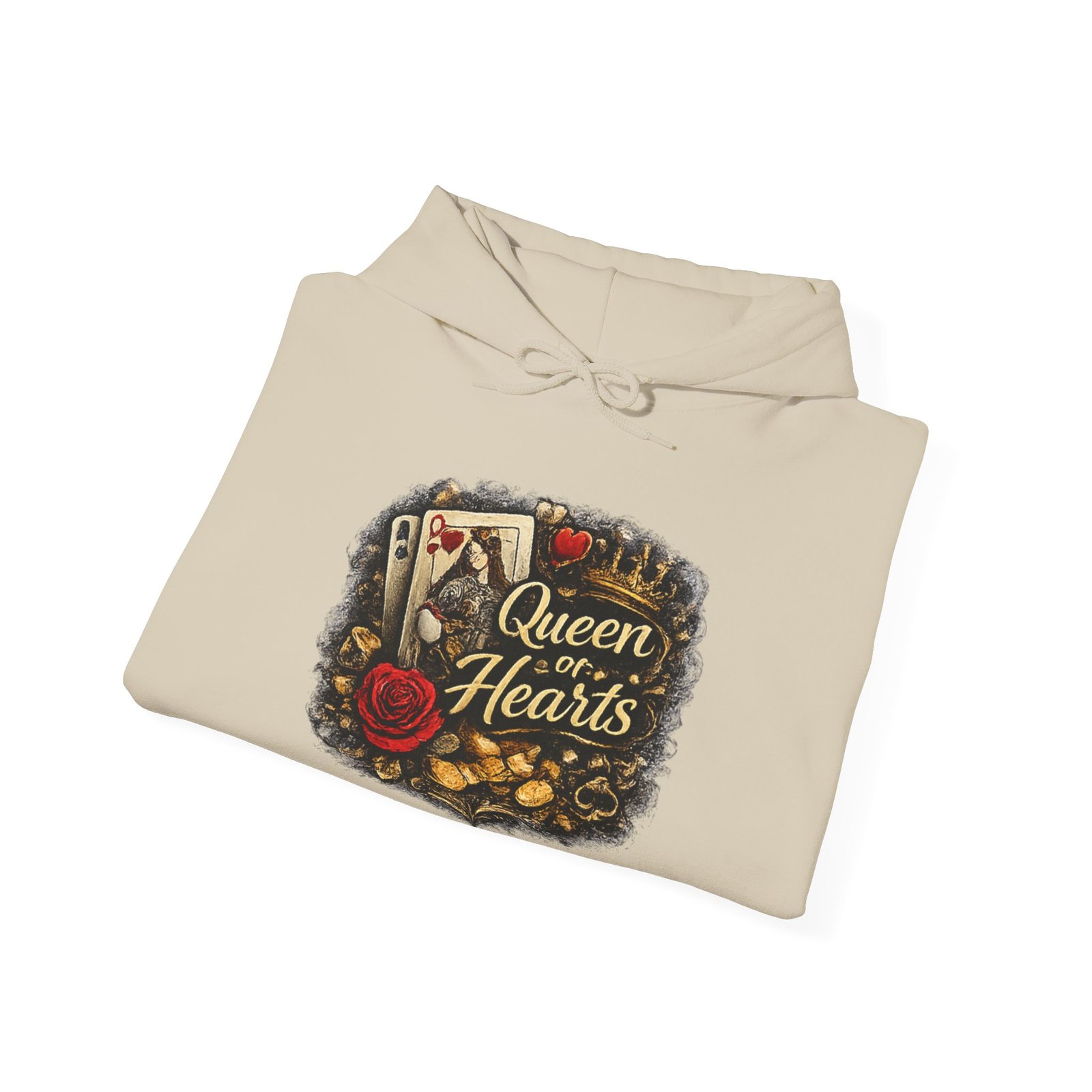 Queen of Hearts Unisex Heavy Blend™ Hooded Sweatshirt - Image 12